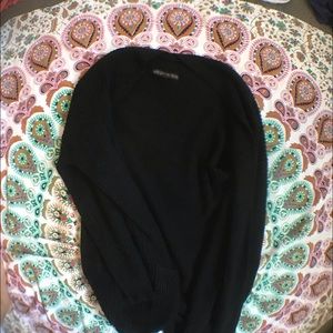 Black Knit Cardigan Sweater